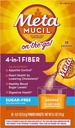 Metamucil Fiber 4-in-1 Psylium Fiber Dodatek Sugar-Free Powder Single-Serve Packets Orange Oranžový ochucený nápoj 2 krabice 30 Packets (Old)