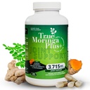 True Moringa Plus + Společná podpora Dodatek 10: 1 Extrakt 124; 20,000mg Organic Moringa, Kurkumin, Zázvor, Boswellia, BioPerine creditor 124; Extra síla Bylinný Antioxidant pro dospělé (150 Kapsle)
