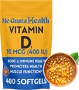 D3 10 mcg (400 IU) 400 Softgels CLAS124; Vitamin D3 doplněk CLAS124; Vitamin D3 Softgels CLAS124; esenciální pro absorpci vápníku CLAS124; Dietní dodatek pro podporu kostí, zubů, svalů a imunitního zdraví
