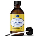 Baar products - Toelieva Antimykotické kapalné roztoky - 25% Undecylenová kyselina, Organický olivový olej, Grapefruit Seed Extract - Maximální síla - Fights Fungus Under & Around Toenails - 2 oz