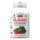 ANDREW LESSMAN Alpha Kyselina lipoová ALA 400mg - 30 Kapsle - Univerzální antioxidant, Ultra- vysoká účinnost, Žádné přísady
