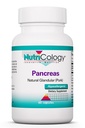 Nutricology Pancreas Pork 425mg Supplement - Pancreas Natural Glandular, Pankreatic Enzymy, Amyláza, Protéza, Lipáza, Hypoalergenní - 60 Počet