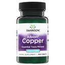 Swanson Copper Mineral Supplement - 2 mg (Copper Chelate) - Antioxidant, imunitní systém a buněčná podpora - 300 tablet