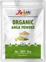 Jai Ho Organic Amla Berry Powder (Amalaki), 2 LB - Bohatá na antioxidační vitamín C 124; Podporuje ImmunityGluten Free, Vegan, Non- GMO - Resealable Zip Lock Pouch