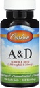 Carlson Labs Vitamin A a D, 10000 / 400 IU, 300 Softgels