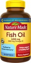 Fish Oil 1200mg, 100 Softgels, Fish Oil Omega 3 dodatek pro srdeční zdraví
