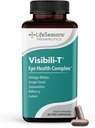 LifeSeasons Visibili-T s kostí Densi-T - Oční zdraví a Vision Supplement - Lutein, Chrom, Mrkev Root, Bilberry, Ginkgo Biloba, Grape Seed Extract, Lycopen, Vitamin A & more - 120 Kapsle