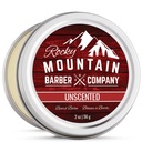 Rocky Mountain Barber Company Beard Balm - Classic Nevoňavý - 100% přírodní - Premium Wax Směs s živin bohaté včely vosk, Jojoba, Kokosový olej