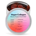 Vegan Beauty Support Gummies Kolagen Booster s Biotin, Vitamin C, A, E, kyselina listová, a další - 60 Gummies - Plastic-Free Tin - Vyrobeno s přírodními složkami