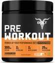 Bolt Pre Workout Dodatek s kofeinem, Citrulline Malate, B-Alanin, Taurin 124; Výbušná energie, Pump & Focus 124; 300g, 30 Služební 124; Tangy Orange