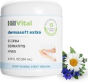 HillVital Eczema krém pro děti - Hydratační moisturizer pro dospělé, Bylinné dítě Eczema Relief, Itch Relief Hives Léčba, Anti Itch Lotion a Seborrheic Dermatitis Balm 8.5 fl oz
