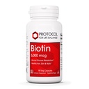 PROTOKOL PRO LIFE BALANCE Biotin 5,000mcg - vitamin B7 dodatek - Vlasy, kůže, nehty podpora - pro metabolismus a růst buněk - Biotin vitamin B Kapsle - 90 Veg Caps