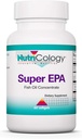 Nutricology Super EPA - Omega 3 dodatek, Rybí olej koncentrát, EPA, DHA, Omega 3 mastné kyseliny, Sustainably- Sourced Anchovies, Softgels - 60 Počet