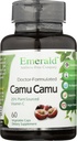 Emerald Labs Camu Camu - Plant- Sourced Vitamin C, Bioflavonoidy, aminokyseliny & B Vitaminy - Gluten- Free, Vegan - 60 Zeleninové kapsle (30- denní dodávka)
