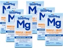 Pomalý Mag chlorid hořečnatý a vápník, 60 Tablet každý (hodnota balení po 6)