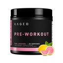 Kaged Original Pre Workout Pow124; Pink Lemonade CLAS124; Předcvičení s Creatine, Beta Alanine, L-Citruline, BCAAS CLAS124; 274 mg Organic Caffeine CLAS124; Předběžné doplňky pro muže a ženy CLAS124; 20 Služeb