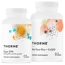 THORNE - Super EPA a Red Yeast Rice & CoQ10 Bundle - Podporuje Cardiovascluar, spony, mozek, a zdraví kůže - 90 až 120 Služeb