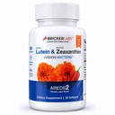 Bricker Labs Natural Lutein + Zeaxanthin Oční dodatek - Podporuje oční, mozkové a kožní zdraví s makulární karotenoidy, Superior Biologická dostupnost, AREDS2 Vybraný Lutein zdroj - 60 měkkých gelů