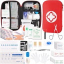 Mini Travel First Aid Kit, Pohotovostní Kit s 201PCS První pomoc Dodávky a vodotěsný Kompaktní pytel, Survival Medical Kit pro domácí auto Camping
