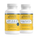Výzkum Nutritionals Mens & Womens Vitamíny pro energetickou podporu - Optimalizovaná energie Duo - Podpora nadledvin & Mitochondriální doplňky na podporu optimální celulární energie - ATP 360 & Energy Multi-Plex