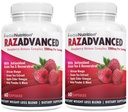 Malina Ketones Komplex, 120 Kapsle, Dva balení, 1200mg Per Serving African Mango, jablečný ocet, zelený čaj, Resveratrol, Acai Ovoce, Kelp, a Grapefruit Diet & Weight Management Dodatek