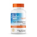 Lékařova nejlepší vysoká absorpce Železná tableta s Ferrochelem, Gentle on The Stomach, Imunitní zdraví, Krevní zdraví, 27 mg