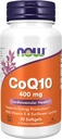 Nyní Potraviny Doplňky, CoQ10 400 mg, Farmaceutický stupeň, AllTrans Form produkované fermentací, 30 Softgels