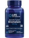 Life Extension Specially- Coated Bromelain, Ananasový extrakt, Společné zdraví, Joint Comfort, Vegetarian, Gluten- Free, Non- GMO, 500 mg, 60 enteric- Coated Tablety