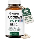 PRISTINE 'S Fucoidan 500MG doplněk imunity Kapsle - 60 Day Supply - Brown Seaweed Extract - Potent Herbal Antioxidant Lung Health & Skin Health Support