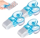 Přenosný Taker na pilulky, Upgrade Extraktor Pill Tool Přenosný Popper Tool, Pill Popper pro blistry, Přenosný Travel Tablet Dispenser Pills Extraktor Nástroj pro domácnost Gadgets (3ks)