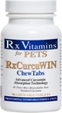 Rx Vitamíny CurcuWIN Curcumin pro zvířata v zájmovém chovu - Kočičí imunitní podpora - Pes Digestivní podpora - 90 ct