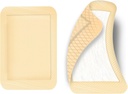50ks Velké Adhesive Obvazy 4 x 3 Inches Elastické Adhesive Obvaz ráže Velké zranění První pomoc Obvazy, Barva kůže