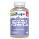 SOLARAY Glucosamine Chondroitin Hyaluronic Acid, Zdravá kostní a společná podpora doplněk Plus vitamín C pro zvýšenou absorpci, Laboratorní ověřené, 60- denní záruka, 60 Služeb, 180 VegCaps