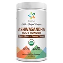 Certified Organic Ashwagandha Root Powder 16Oz -1Lb. Přírodní stres, Mozek a imunitní podpora. Zvyšuje celkové zdraví. Syrové Superfood. 100% přírodní bylina