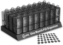 Měsíční Pill Organizátor 2 krát denně, CAiDRE 30 Den Pill Organizátor AM PM, Jeden měsíc Pill Krabice a Organizátor, 31 Den Pill Organizátor s týdenním Pill držák na rybí olej, Vitamíny, doplňky, černá