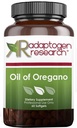 Olej z Oregano Softgels - Oregano olejový dodatek s vysoce koncentrovaným karvakrolem - Podporuje střevní čištění - malé pilulky (60 Softgels) Gold
