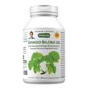 ANDREW LESSMAN Ginkgo Biloba 120mg - 180 Kapsle - Standardizovaný extrakt k udržení toku kyslíku a živin do paliva mozek. Podporuje mozek, paměť a kognitivní funkci. Žádné doplňkové látky