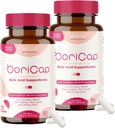 BoriCap - Suppozitory kyseliny borité pro ženy - 600 mg - Vaginální zdraví a rovnováha, Itch & Odor - Přírodní úleva - Péče o ženy - Hygieny feminin - Vyrobeno v USA Heale - 90 Kapsle