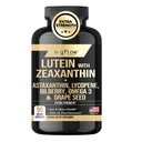 Lutein a Zeaxanthin doplňky - Pokročilé oční vitaminy s Astaxanthin, Omega 3, Resveratrol, Bilberry, Lycopene, Quercetin, Ginkgo Biloba, Vitamin D Vision 124; Zdravotní vidění; Vyrobeno v USA