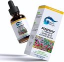 Berberine - L-Theanine - Heřmánek - Ashwagandha Liquid Kapky 124; Celkově Well- Bytí 124; Všechny přírodní složky 1 Fl Oz... (1)