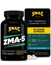 SNAC ZMA-5 Sleep Aid Dodatek, Podpora svalové obnovy a růstu, Imunitní podpora, & Obnovení spánku se zinem, hořčík & 5-HTP, Post Workout, Před Bed ZMA doplňky 90 Veggie Kapsle