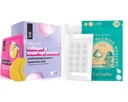 LE GUSHE Pasches for Face (132 bodů) & Under Eye Patches (30 párů). Gold Eye Maska s kolagenem a aminokyselin, chlazení oční péče o vrásky, Puffy Eyes & Dark Circles