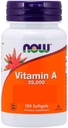 Vitamin A z rybího jater, 25000IU, 250 Sgels od Now Foods (balení po 4)
