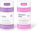 Zdraví podle Habit Pocit sám Kit - Libido Blend (60 Kapsle) & Dámské Multi doplněk (60 Kapsle), non GMO, cukr zdarma