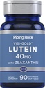 Piping Rock Lutein s Zeaxanthin 40mg colum124; 90 Softgels colum124; Oční doplněk od Marigold Extract colum124; Non- GMO, gluten zdarma