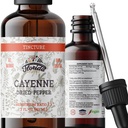 Cayenne Tincture Extract, Organic Cayenne (Capsicum annuum) Sušený pepř - Zeleninový glycerin - Non- GMO - 2 oz