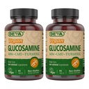DEVA Vegan Glucosamine- MSM-Joint & Turmeric Supplement - Gluten zdarma rostlinný doplněk výživy - 90 tablet (balení po 2)
