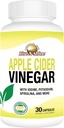 Rise- N- Shine Apple Cider Ocet Kapsle - Imunitní podpora Vitamíny - Gut Podpora žen a mužů 30denní dodávky (30 Kapsle)