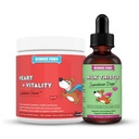 WONDER PAWS Srdce + Vitality Superhrdinka Žvýkačky Plus Mléčné bodláčí Kapky - pro psy Zdraví srdce, Cirkulace, Játra a imunitní podpora - Srdce + Vitalita 90 Žvýkačky - Mléko Thistle Kapky 2 Ounces