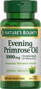 Nature 's Bounty Primrose Oil 1000mg, Promotes Women' s Health, Bylinný dodatek, Lepek zdarma, 60 Rychlé uvolnění Softgels